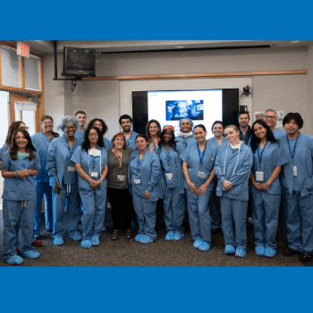 Group photo of all the careers pathway high school students in the OR