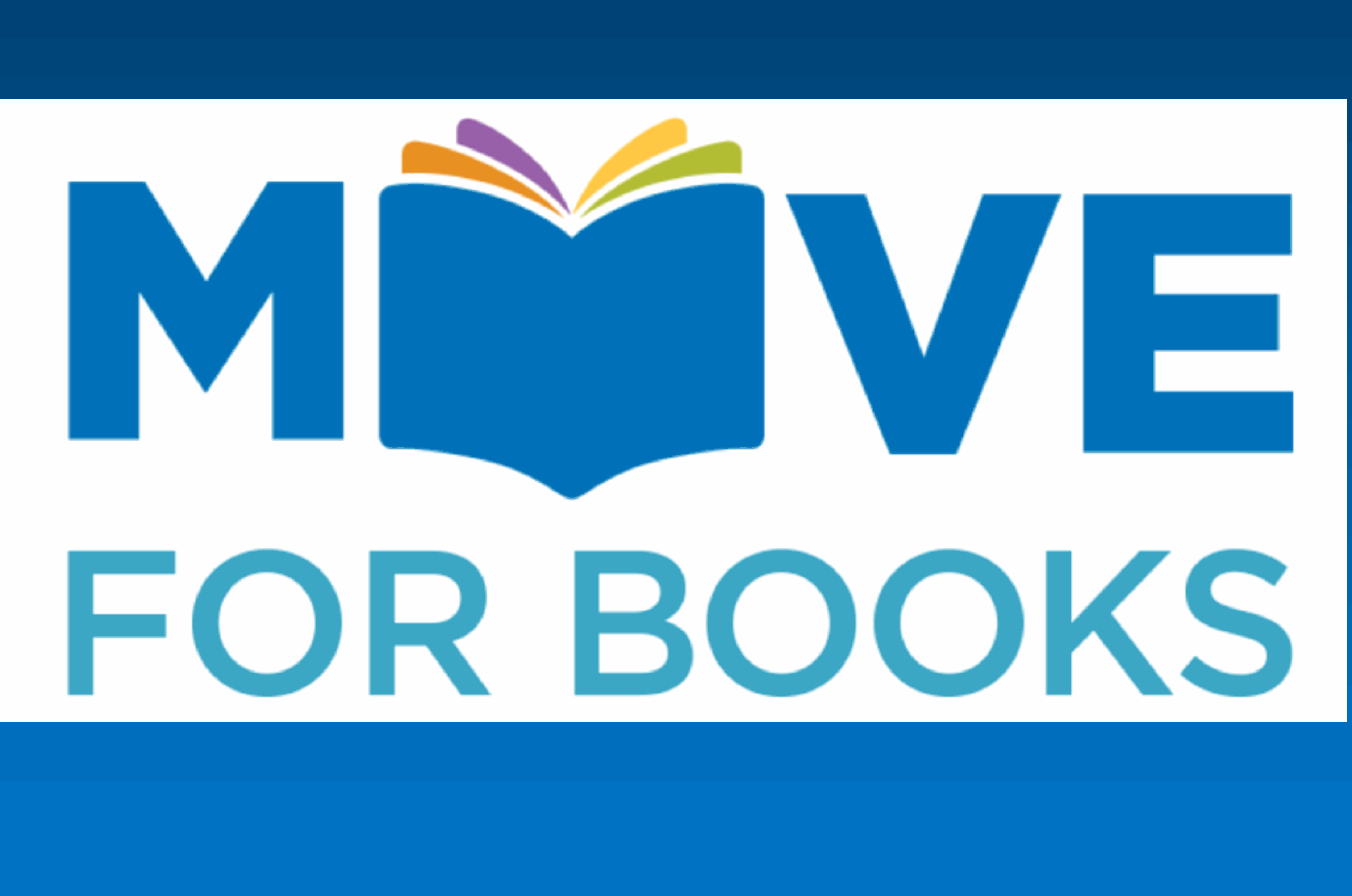 The move for books literacy program logo